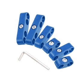REPAIROCK 1 Set 8mm Car Engine Spark Plug Wire Separator Looms Divider Organizer Clamp Plastic Blue Auto Replacement Parts