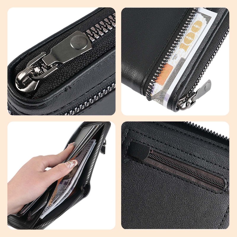 AegatarLue Men Wallet PU Leather Wallets with Multiple Credit Card