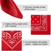 Blulu 12 Pack Unisex Paisley Bandanas Bulk Cowboy Bandanas Head