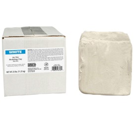 AMACO AMA46318R Air Dry Clay, 25 lbs. , White (Color may vary)