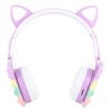 Bluetooth Cat Ear Headphones Fashionable Light Up Wireless Headset for