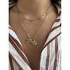 PAVOI 14K Gold Plated Dainty Hexagon Initial Letter Pendant Layered