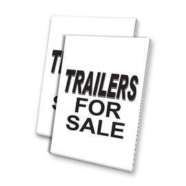 Trailer Special (24" x 36") 4Mm Corrugated Plastic Panel, Graphics Applied to 1 Side (Pk of 2) |Automotive, Car, Vehicle