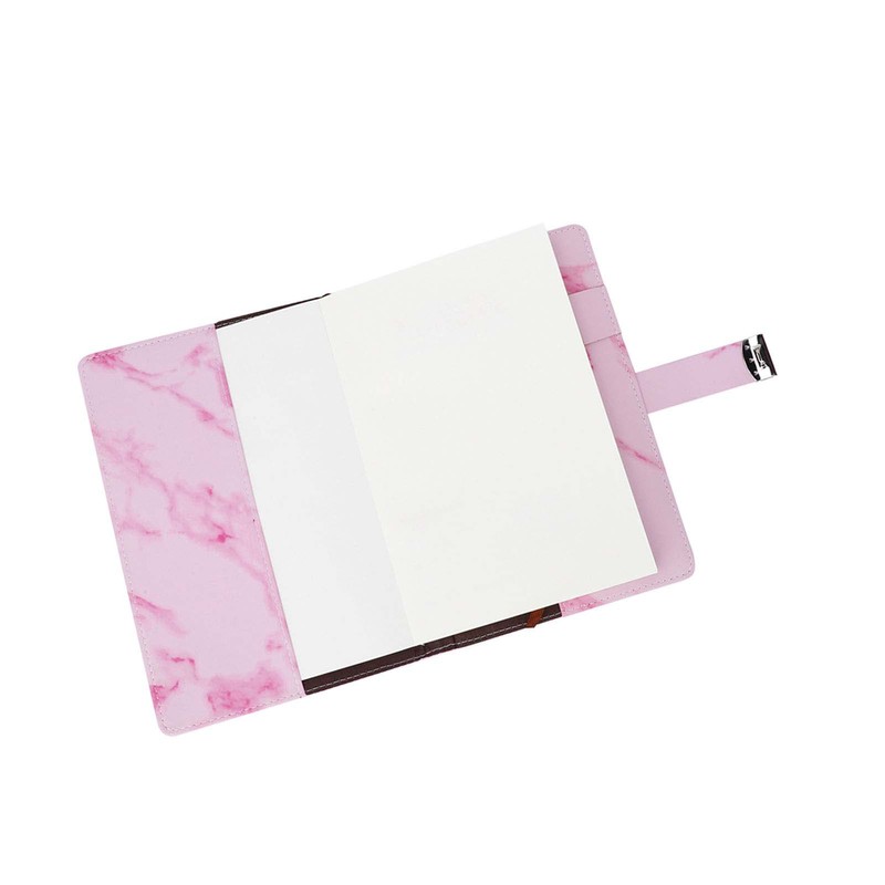 A5 Note Book PU Leather Cover Password Lock Notepad Diary