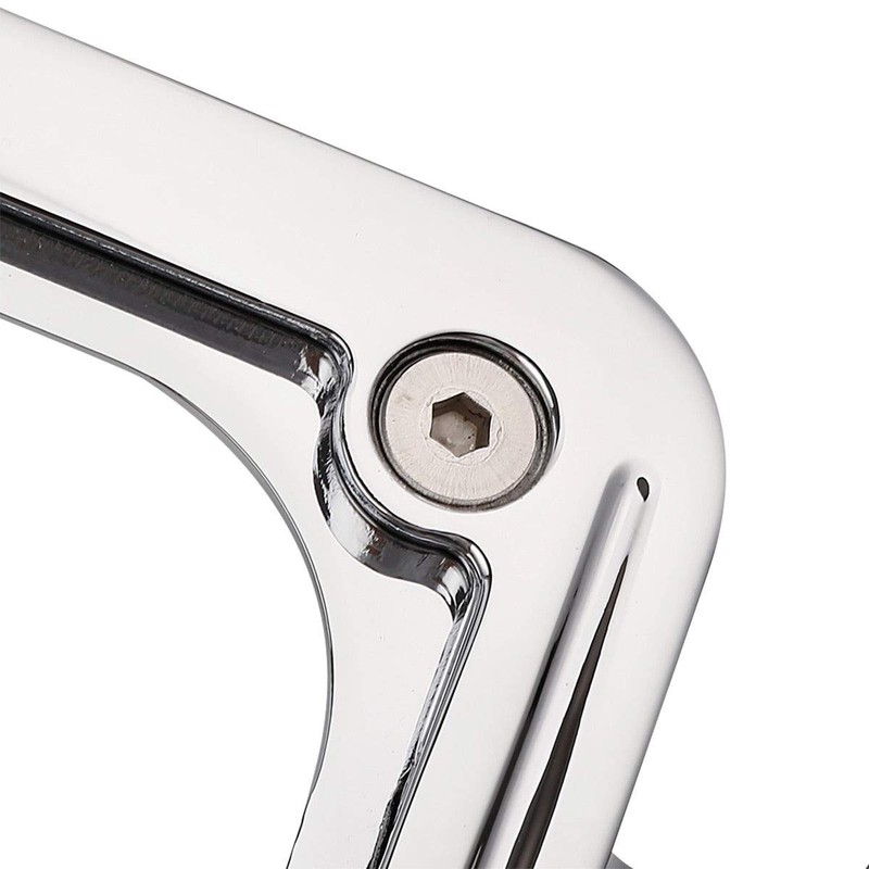 TCMT Curved License Plate Mount Frame W/Light Fit For Harley