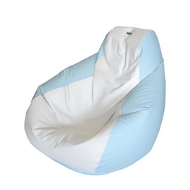 E-SeaRider Teardrop Marine Beanbag (White/Ice Blue, Medium)