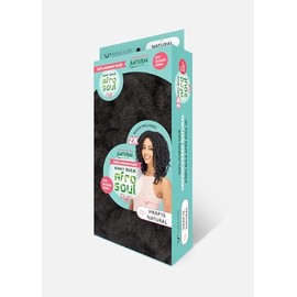 Vivica A. Fox HKAP, Human Hair Afro Puff Curl Kinky Bulk Extension, Perfect for Dreadlock Repair, Braiding, Twist/Tight Styles, 1-Pack, 30 Grams, Color Natural