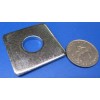 Unbranded Zinc Plated Steel Square Washer, 5/8" Screw Size, 1.75"