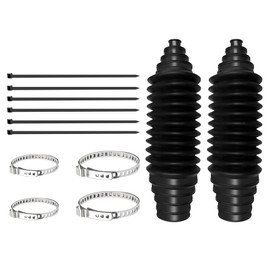 Car Rack and Pinion Boot Steering Rack Boot Tool Kit, Dustproof Silicone Inner Tie Rod Boot Set with Rack and Pinion Bellow Cable Ties and Clamps, Universal Car Accessories