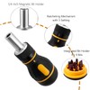 Gasea 9 in 1 Magnetic Ratchet Screwdriver Set, Mini Stubby