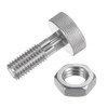 sourcing map Spring Plunger with Knurled Handle M12x1.75 Pin Dia.6mm