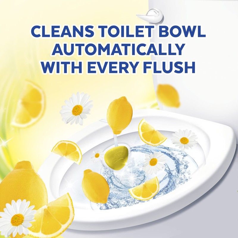 Lysol Automatic In-The-Bowl Toilet Cleaner, Cleans and Freshens Toilet Bowl,