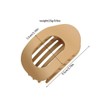 6 PCS Flat Claw Clips for Women, Curved Design, French