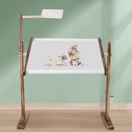 Adjustable Embroidery Table Stand,Embroidery Hoop Stand,Cross Stitch Stand,Embroidery Hoop,Cross Stitch Supplies,Cross Stitch Frame 360 ° Rotatable,for Embroidery, Quilting, Cross Stitch