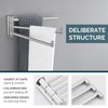 Angle Simple Swivel Hand Towel Rack 3 Bars Polished Chrome,