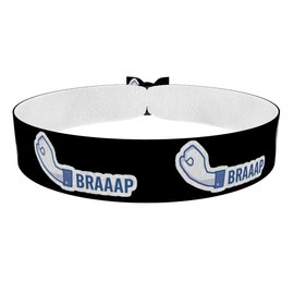Braaap Stoffarmband - Wasserfestes Satinarmband für Motorradfahrer - Strapazierfähiges Biker Zubehör - Cooles Moped Armband - Freizeit & Outdoor Fashion Accessoire - Unisex Armband