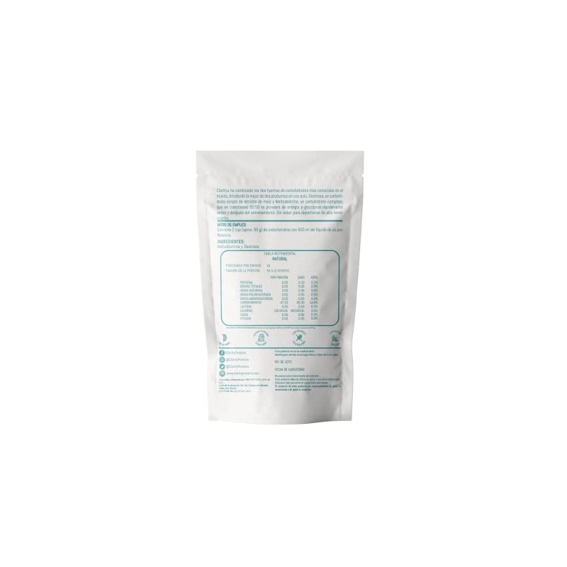 Clarity Dextrosa & Maltodextrina Natural de Alta Calidad, sin sabor