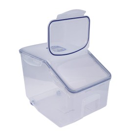 LOCK & LOCK Easy Essentials Food Lids (Flip-Top) / Pantry Storage, BPA Free, Top-50.7 Cup-for Rice, Clear