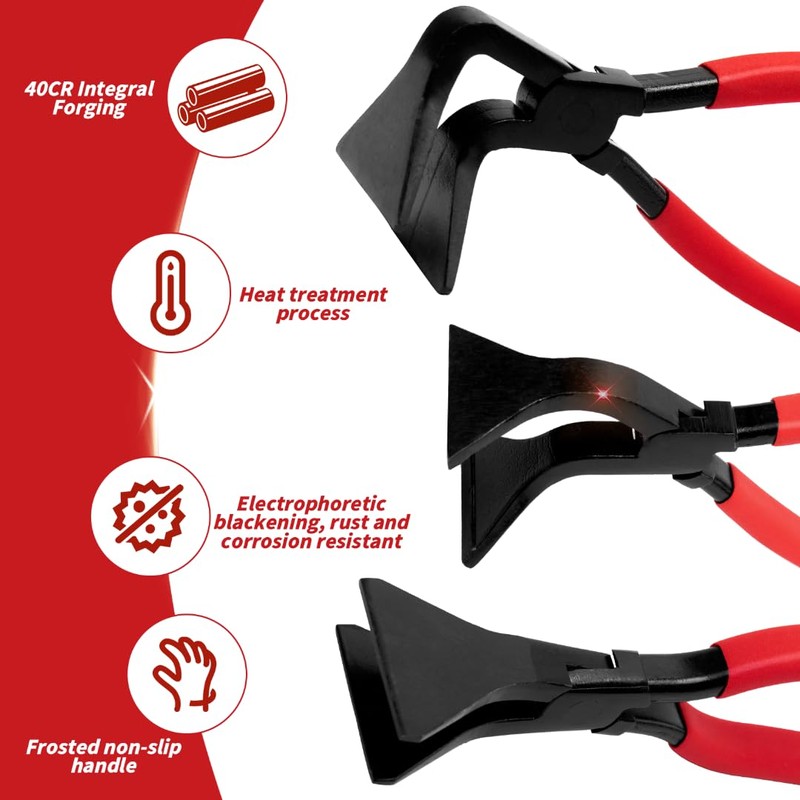 90° Folding Pliers, Sheet Metal Bending Pliers, Black Burnished Carbon