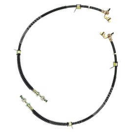 Allmakes 4x4 Front and Rear Flexible Hydraulic Brake Hoses to Calipers for 1997-2002 Range Rover P38