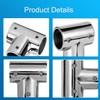 ODYSUNRAL Boat Handrail Fitting 90 Degree Tee Rail for 1