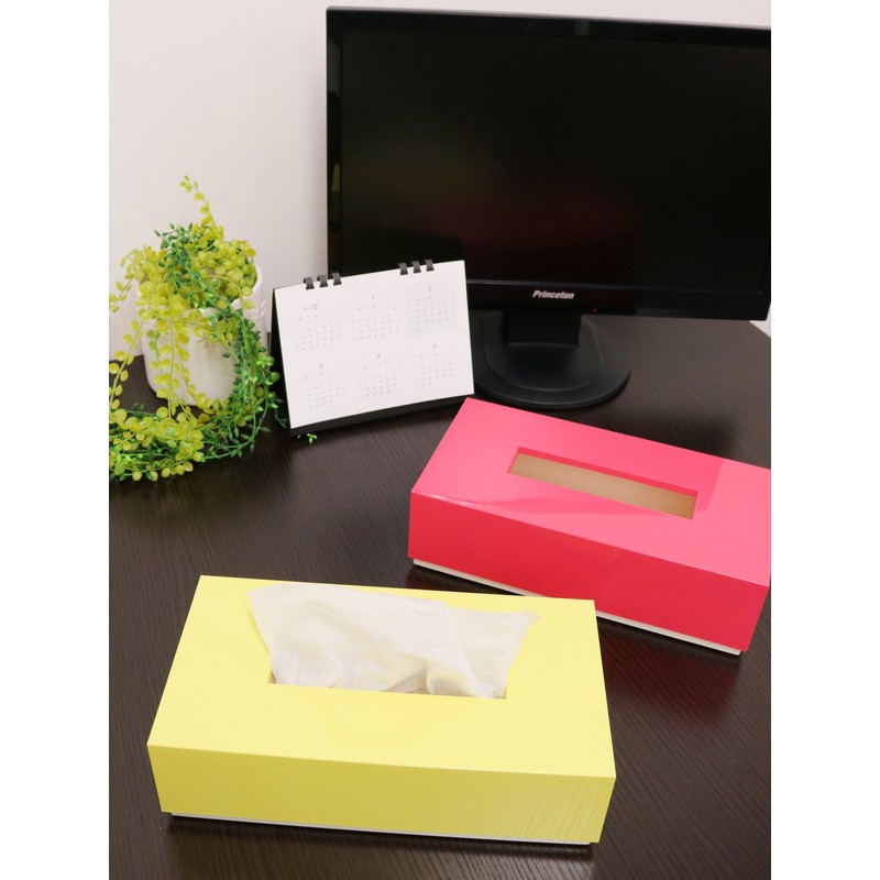 Ikeda 61100 Stylish Stock Tissue Box, White