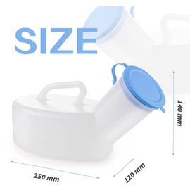Men's & Women's Urinal Spill Resistant (1 Pack) - 32 Oz Urine Bottle - Reusable, Lightweight Design, Urinal Bottle for Hospitals, Emergencies, Outdoor Sports, Heavy Traffic and Travel