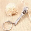 WsjiaboFux Mini Copper Adjustable Wrench Spanner Keychain Keyring Practical Portable