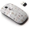 CJCBROES 2.4G Wireless Mouse with Cute Pattern Design for All