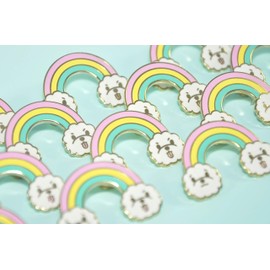 Noristudio Rainbow Bichon Rainbow Enamel Pin