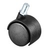 sourcing map Set of 4 swivel castors 1.5 inch nylon