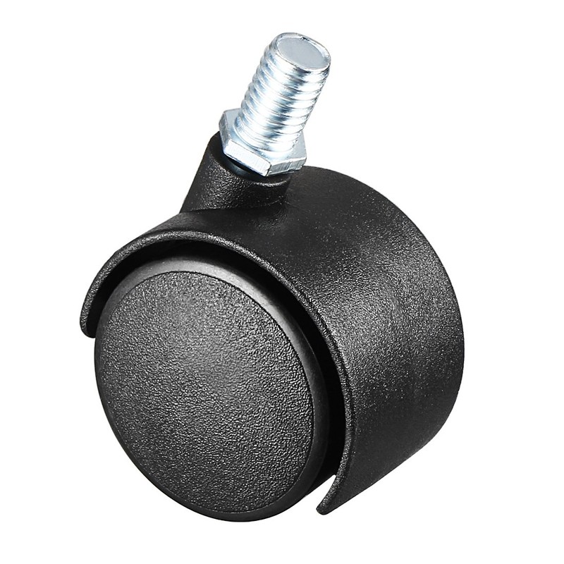 sourcing map Set of 4 swivel castors 1.5 inch nylon