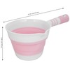 Hopbucan 2 Pack Foldable Water Ladle, Collapsible Water Scoop Dipper,