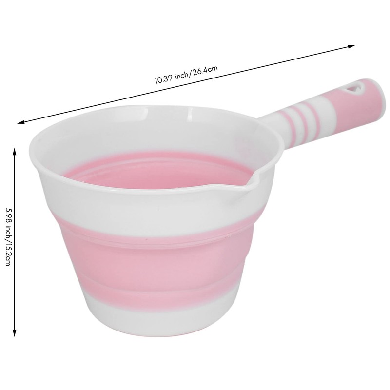 Hopbucan 2 Pack Foldable Water Ladle, Collapsible Water Scoop Dipper,