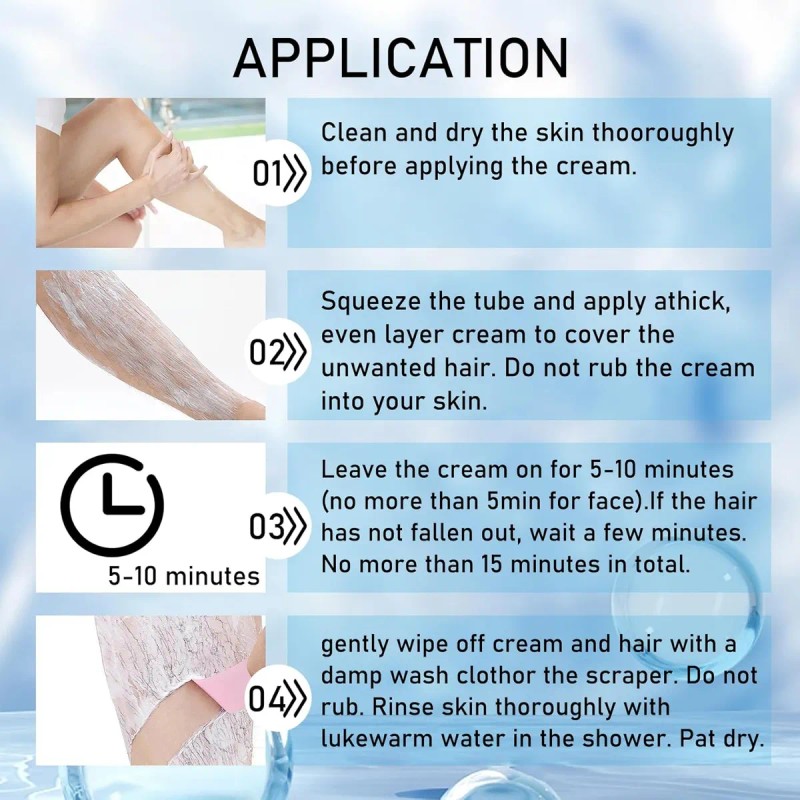 3 Unidades De Crema Depilatoria Para Mujeres, Hombres Crema