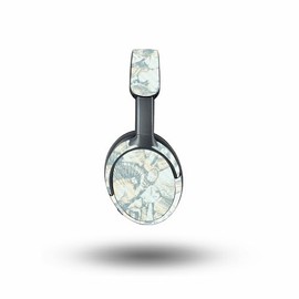 MightySkins Carbon Fiber Skin Compatible with Bose QuietComfort Ultra - Blue Seashells | Protective, Durable Textured Carbon Fiber Finish | Easy to Apply