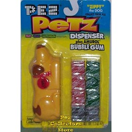 Zippy the Dog Pez Petz Dispenser plus Amurol Bubble Gum