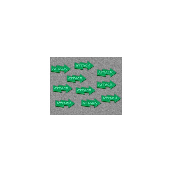 LITKO Attack Command Token Set | Gaming Aid Pieces |