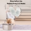 SOOFPET Stainless Steel Cat Water Fountain Filters: 8-Pack (Carbon +
