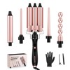 Wand Curling Iron, Curling Wand Set, MOCEMTRY Professional 5 in