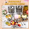 Honeydak 12 Set Stainless Steel Ice Cream Bowl with Forks