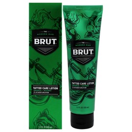 Brut Tattoo Care Lotion 24 Hour Moisturization - Lotion for Tattoos - Enhances Color Vibrancy - Tattoo Lotion Aftercare - Absorbs Quickly - 3.5 oz