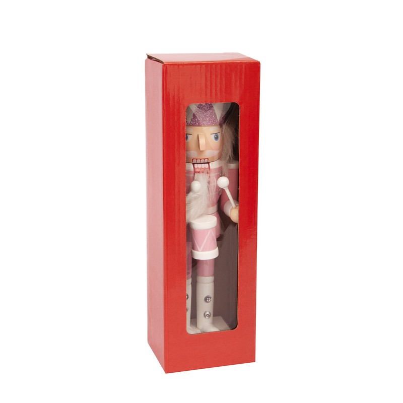 Ciao Christmas Nutcracker Toy Soldier Drummer (24 cm) Wooden Glittery