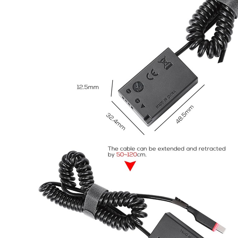 LP-E17 Dummy Battery AC Power Adapter Kit Continuous Power Supply