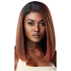Outre Melted Hairline Lace Front Wig HD Transparent Lace Deluxe Wide Lace Part 2x5 BREANNE (DR2/GIBRN)