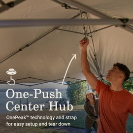 Coleman Oasis Lite Pop-Up Canopy Tent with Wall Attachment, 7x7/10x10ft Lightweight & Portable Shelter with Easy Setup & Takedown, Great for Campsite, Backyard, Tailgates, Beach, Sports, & More