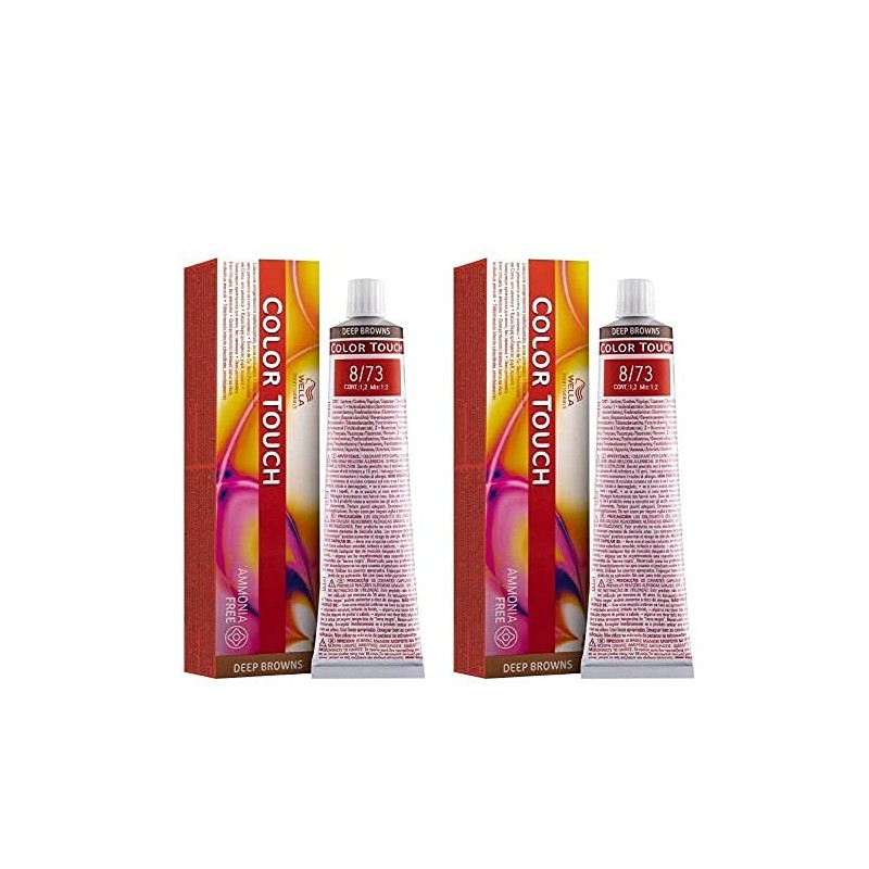 Wella Color Touch 8/ 73 Light Blonde Brown/Gold Pack of