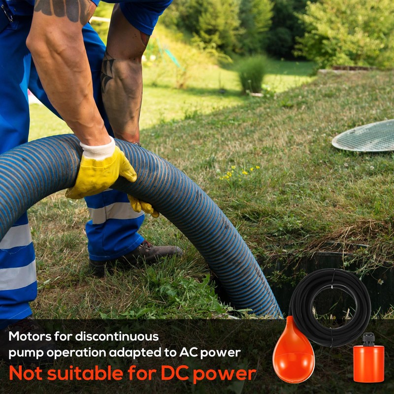 Tellegloww Septic Float Switch Sewage Sump Pump Switch Tank Alarm