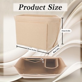 AYSYR Bag Organiser for Longchamp,Bag Organiser Insert Large Capacity,Handbag Organiser Convenient Storage,Tote Bag Organiser Multi-Pocket,Andbag Organiser Insert(26 * 20 * 13cm)