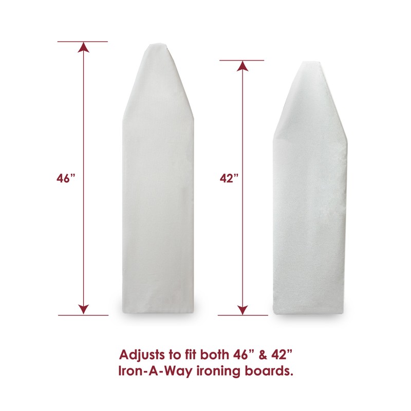 Iron-A-Way/Handi-Press Ironing Board Replacement Cover and Pad, Cool Grey
